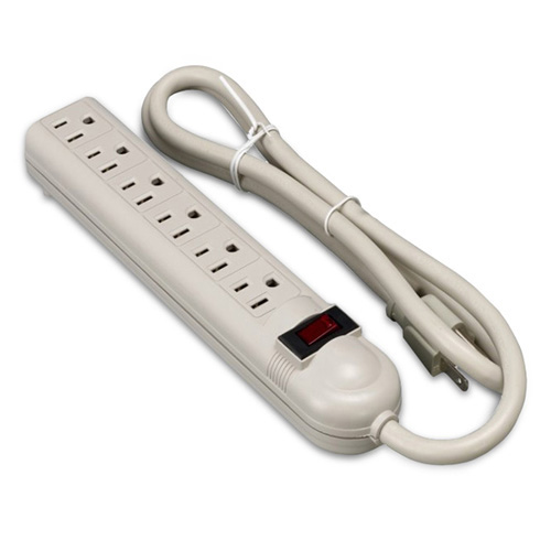 Covid PST-0001-06 6 Outlet Power Strip w/ Surge Suppressor, 6ft - Covid, Inc.