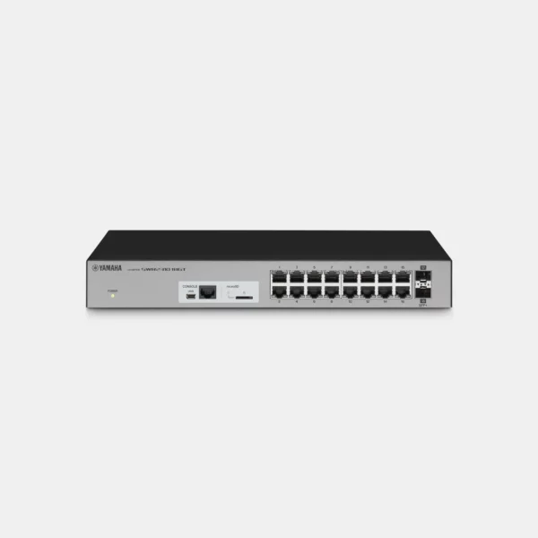 Yamaha SWR2310-28GT 24-Port L2 switch with 4 SFP+ Ports, built-in RADIUS, 10G uplink - Yamaha Commercial Audio Systems, Inc.