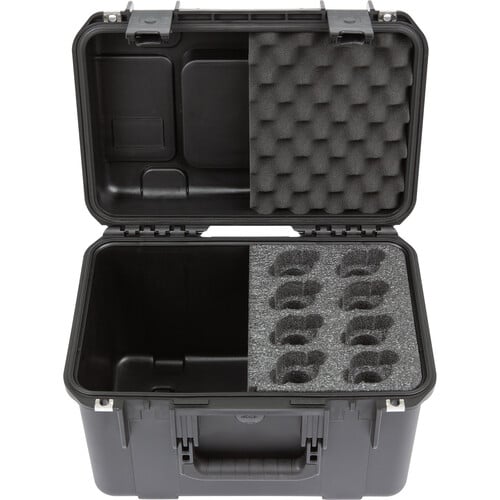 SKB iSeries Case with Foam for 8 Microphones with Storage Compartment - SKB