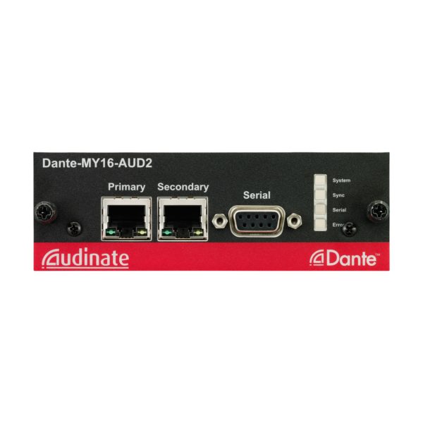 Yamaha DANTE-MY16-AUD2 Audinate™ 16-channel Dante™ network I/O card - Yamaha Commercial Audio Systems, Inc.