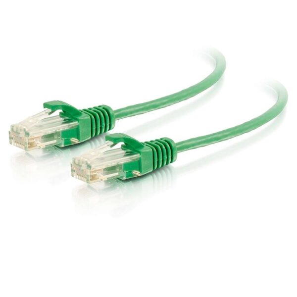 C2G 01160 1ft/0.3m Cat6 Cable UTP Slim 28awg Green - C2G