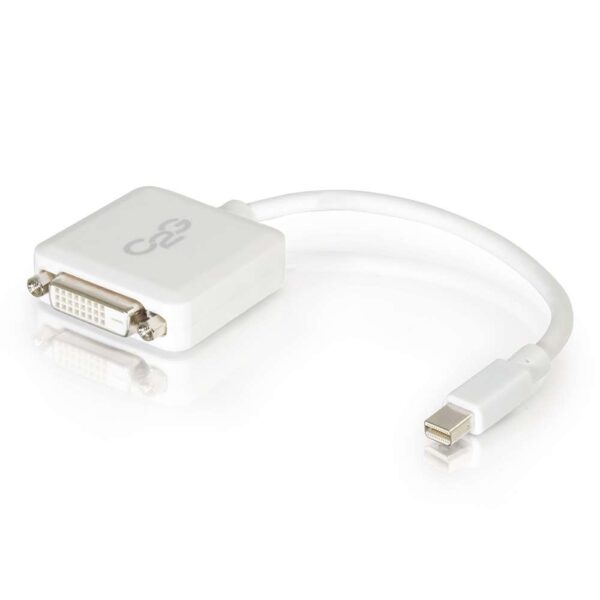 C2G 54312 8in C2G Mini DisplayPort M to DVI F White - C2G