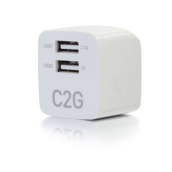 C2G 22322 USB AC ADAPTER 2.1A DUAL PORT - C2G