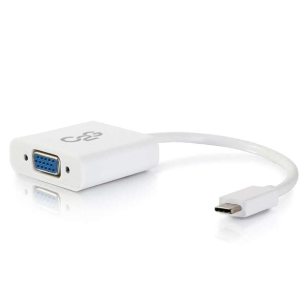 C2G 29472 USB C to VGA Video Adapter White - C2G