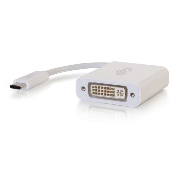 C2G 29484 USB-C to DVI Adapter White - C2G