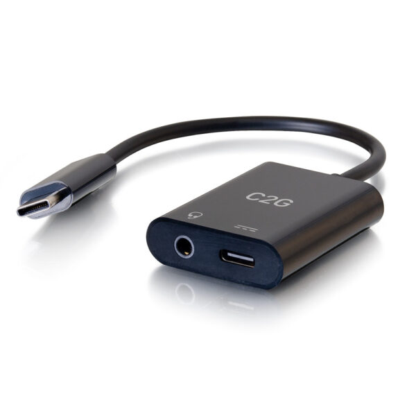 C2G 54438 USBC TO AUX AND USBC FOR AUDIO AND POWER - C2G