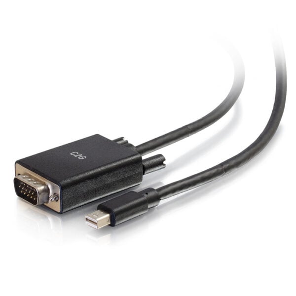 C2G 54677 6ft Mini DisplayPort to VGA Cable Black - C2G