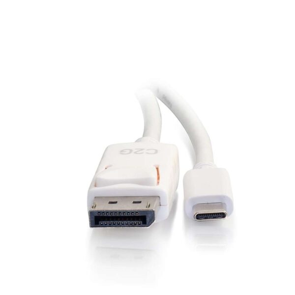 C2G 26880 6ft USB-C to DisplayPort Cable White - C2G