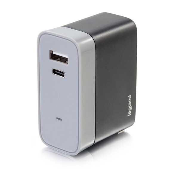 C2G 20280 2-Port USB-C + USB-A Wall Charger 5.4A - C2G