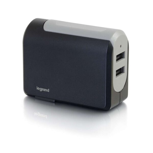 C2G 20276 2 Port USB Wall Charger AC to USB 5V4.8A - C2G