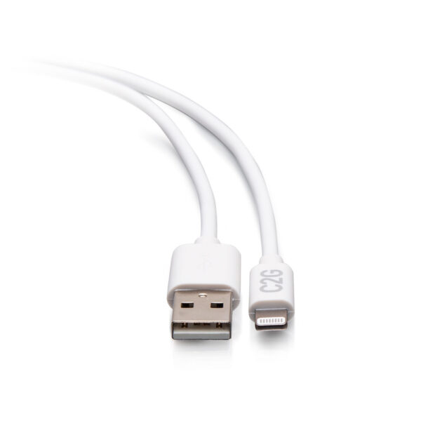 C2G C2G29906 6ft/1.8m USB A to Lightning Cable White - C2G
