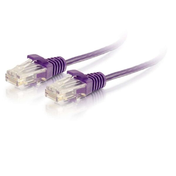 C2G 01183 7ft/2.1m Cat6 Cable UTP Slim 28awg Prpl - C2G