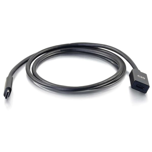 C2G 28658 3ft USB C M/F Cable Ext 3.2 Gen2 10G 3A - C2G