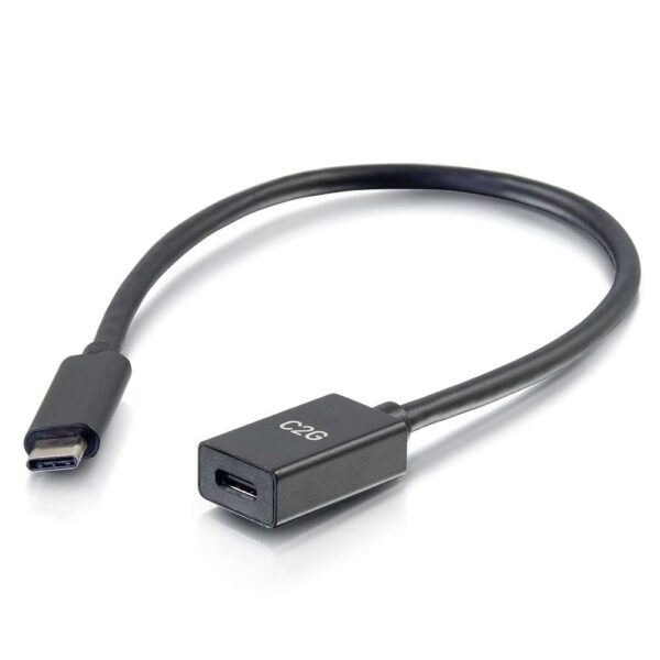 C2G 28656 3ft USB C M/F Cable Ext 3.2 Gen1 5G 3A - C2G