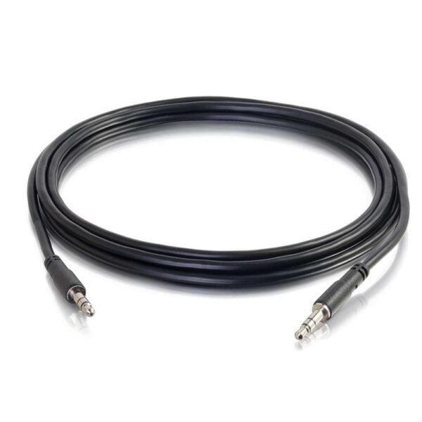 C2G 22600 3ft/0.9m Slim AUX 3.5mm M to M Cable - C2G