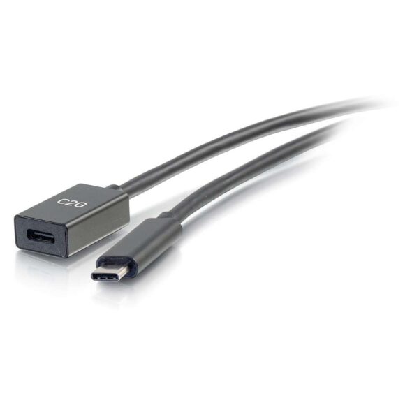 C2G 28655 1ft USB C M/F Cable Ext 3.2 Gen1 5G 3A - C2G