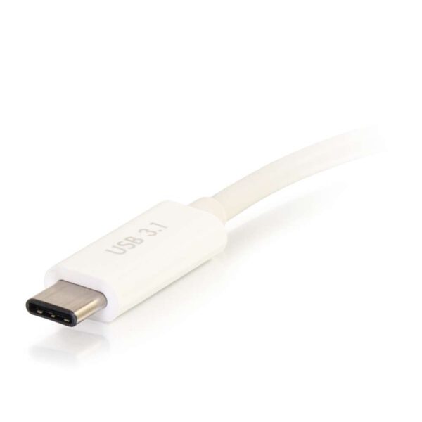C2G 29532 USB-C to HDMI and USB-C Charging White - C2G