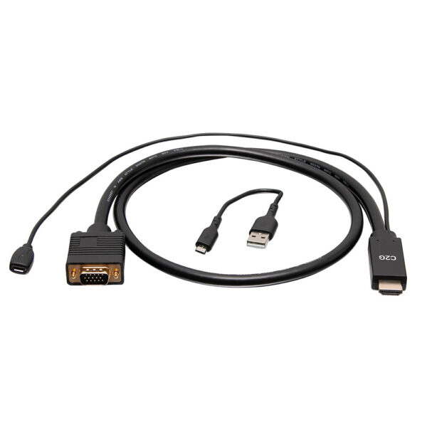 C2G C2G41471 3ft/0.9M HDMI to VGA Cable 1080P 60Hz - C2G