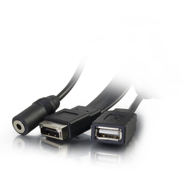 C2G 39707 Single Gang WP HDMI VGA 3.5mm USB-AL - C2G