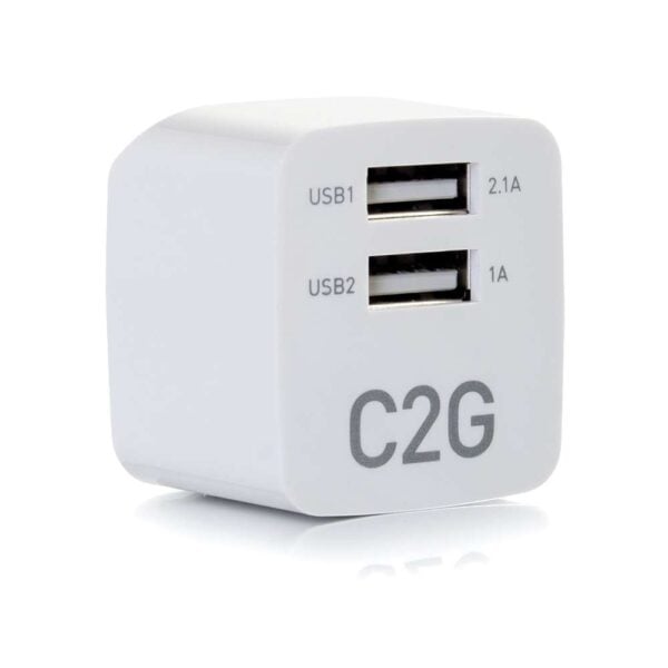 C2G 22322 USB AC ADAPTER 2.1A DUAL PORT - C2G