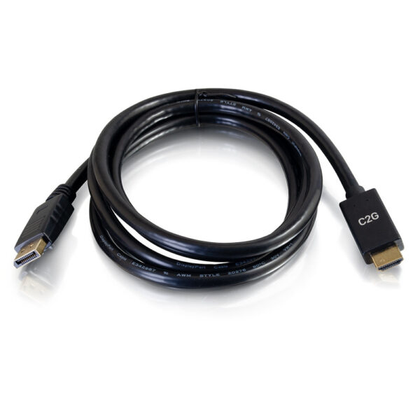 C2G 54432 3ft DP to HDMI Cable 4K Passive Black - C2G