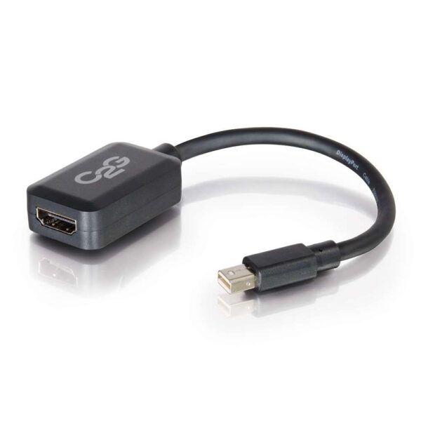 C2G 54313 8in C2G Mini DisplayPort M to HDMI F Black - C2G
