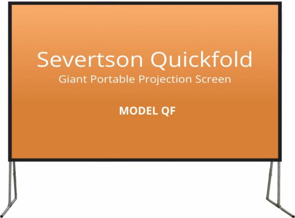 Severtson QF169125MW/RP Quick Fold Series 16:9 125" Projection Screen - Matte White Rear Projection - Severtson Screens
