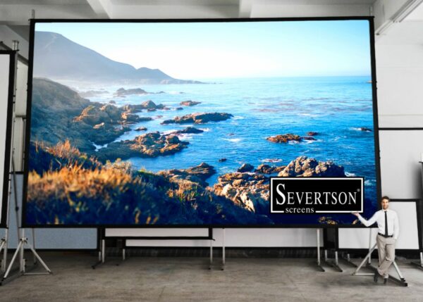 Severtson QF169175MW/RP Quick Fold Series 16:9 175" Projection Screen - Matte White Rear Projection - Severtson Screens
