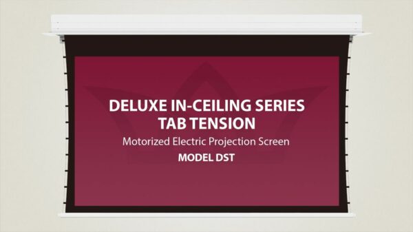Severtson DST169200CG Deluxe In Ceiling Tab Tension 16:9 200" Projection Screen - Cinema Grey - Severtson Screens