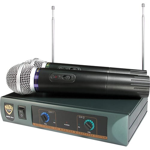 Nady DKW-DUO-HT Dual VHF Handheld Wireless Microphone System - CH B/D - Nady