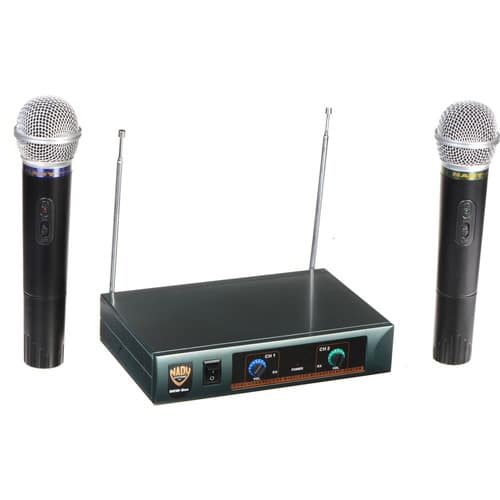 Nady DKW-DUO-HT Dual VHF Handheld Wireless Microphone System - CH B/D - Nady