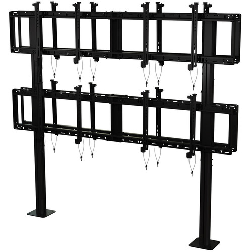 Peerless DS-S560-B2X2 2x2 Back-to-Back Pedestal Video Wall Mount for 46"-60" Displays up-5" Deep - Peerless