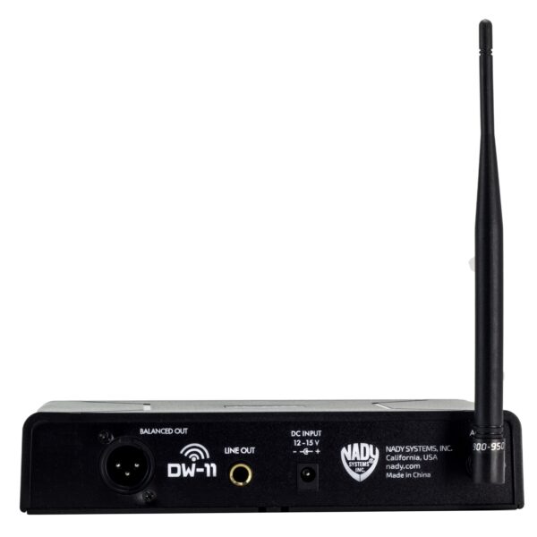 Nady DW-11-LT-HM Digital Single Transmitter Fixed Frequency Wireless Lapel/Headmic Microphone System - Nady