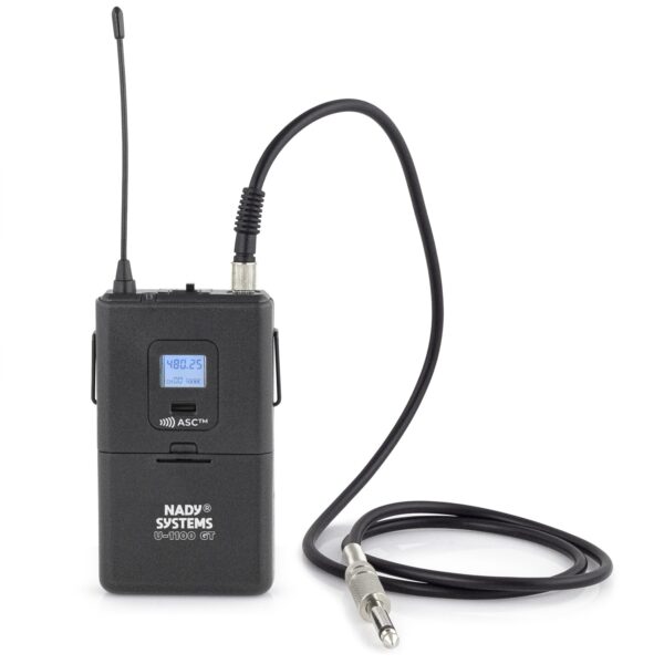 Nady U-1100-LT-HM 100-Frequency UHF Single Transmitter Wireless Lapel/Headmic Microphone System - Nady