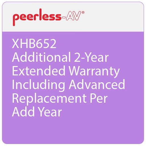 Peerless 65XHBWARR-034 XHB 65" - Additional Two Year Extended Warranty - Peerless