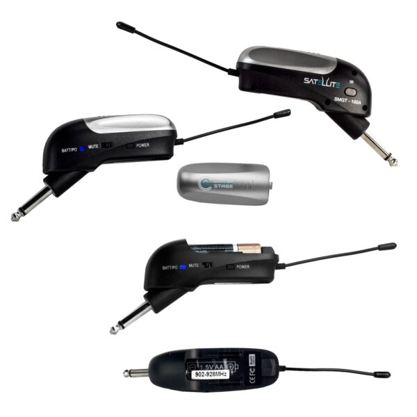 Nady SMGT-TX-100R Electric Guitar Transmitter for Satellite System (Surface Mounted Jack) - Nady