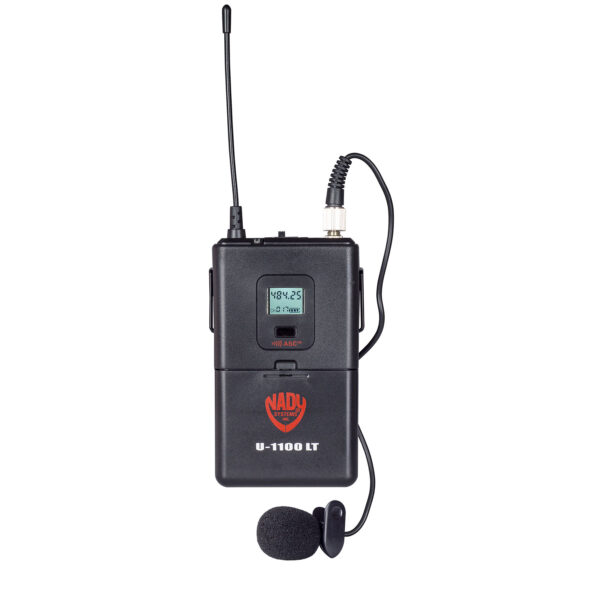 Nady U-1100-TX-LT-B 100-Frequency UHF Lapel Microphone Transmitter for Nady U-Series Wireless Systems - CH-B - Nady