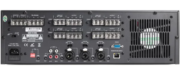 Pure Resonance Audio RZMA240BT 240 Watt Rack Mount 4 Zone Commercial Mixer Amplifier with Bluetooth - Pure Resonance Audio