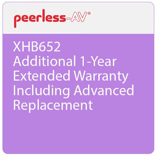 Peerless 65XHBWARR-003 XHB 65" - Additional One Year Extended Warranty - Peerless