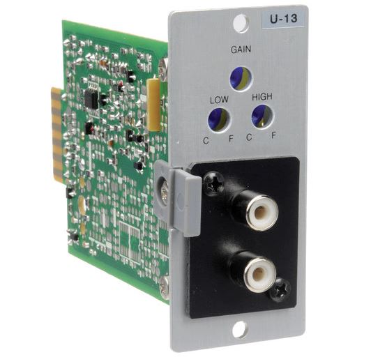 Toa Electronics U-13R - Unbalanced Line Input Module with High/Low Cut Filters and Mute-Receive for 900 Series (Dual RCA) - TOA Electronics