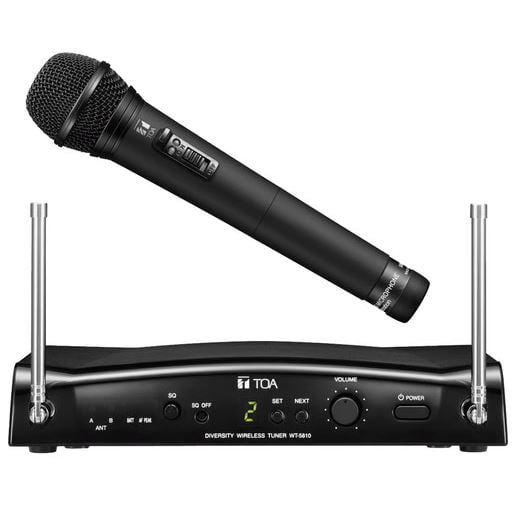Toa Electronics WS-5265 UHF Wireless Tuner and Dynamic Microphone Set - TOA Electronics