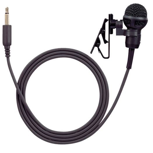 Toa Electronics Tie-Clip Electret Condenser Microphone for use with IR-802PA and RM-200SA - TOA Electronics