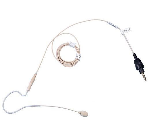 Toa Electronics Ear-Hook Mic with Omni Pick-Up Pattern for 5000 Wireless Series and IR Beltpack Receivers (Beige) - TOA Electronics