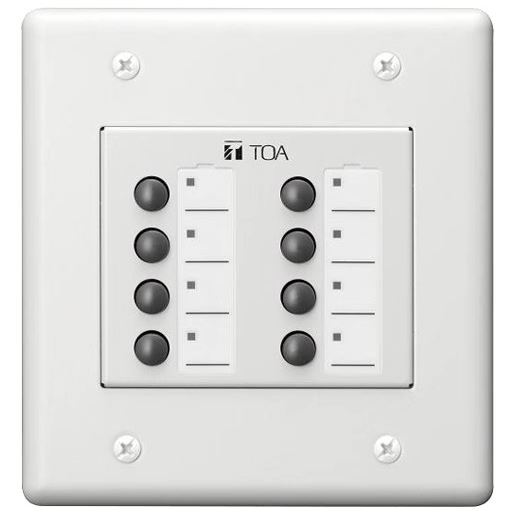 TOA Electronics ZM-9013 Assignable 8-Button Remote Panel w/LED indicators - TOA Electronics