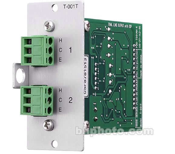 Toa Electronics T-001T - Dual Line Output Module with DSP (Removable Terminal Block) - TOA Electronics
