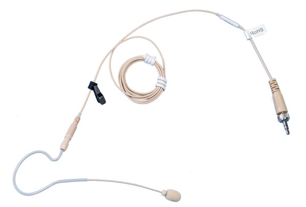 Toa Electronics Ear-Hook Mic with Omni Pick-Up Pattern for Trantec S4 Wireless Series (Beige) - TOA Electronics