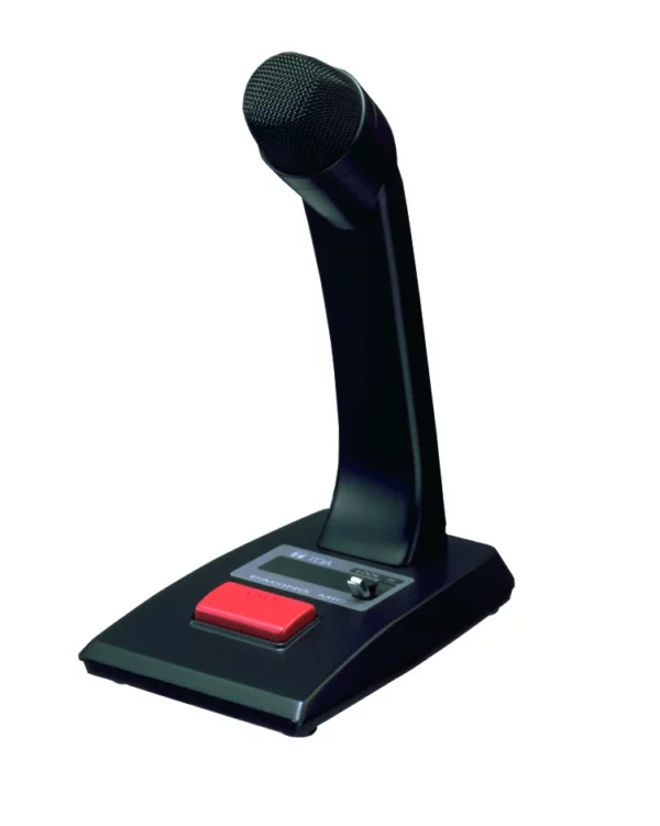 Toa Electronics PM660U Desktop Paging Microphone with Push-To-Talk Switch - TOA Electronics