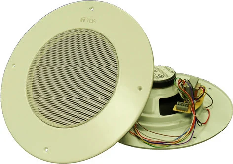 TOA Electronics PC-580RU 8" In-ceiling paging speaker UL1480UUMW & 2043-listed - TOA Electronics
