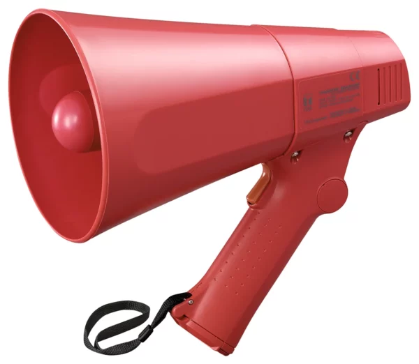 Toa Electronics ER-520S 6W Compact Handheld Megaphone with Siren (Red) - TOA Electronics
