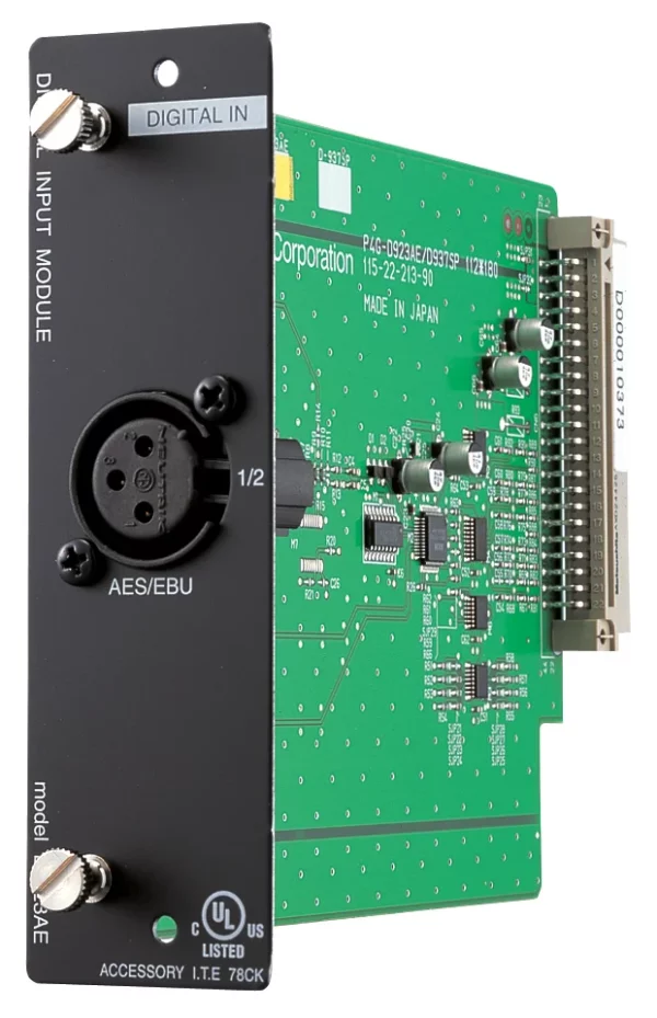 Toa Electronics D-923AE - 2-Channel AES/EBU Digital Input Module for D-901 and DP-K1 - TOA Electronics